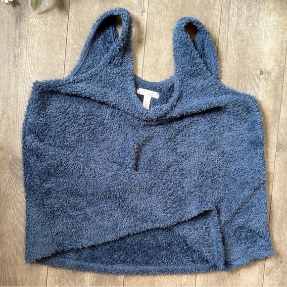 New Y2K Lc Lauren Conrad Intimates Faux Fur Fuzzy Cozy Tank Top Women’s Size M - Picture 1 of 12